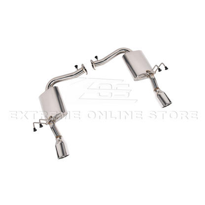 2016-21 Honda Civic 1.5t Sedan | T-304 Muffler Axle Back 4Inch Dual Tips Exhaust image 4