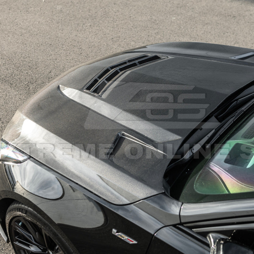 2020-Up Cadillac CT5-V Blackwing Bumper Hood Vented Cover image 10