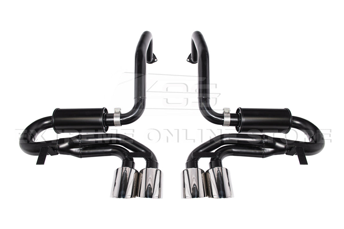 Corvette C5 Muffler Axle Back Quad Tips Exhaust image 14