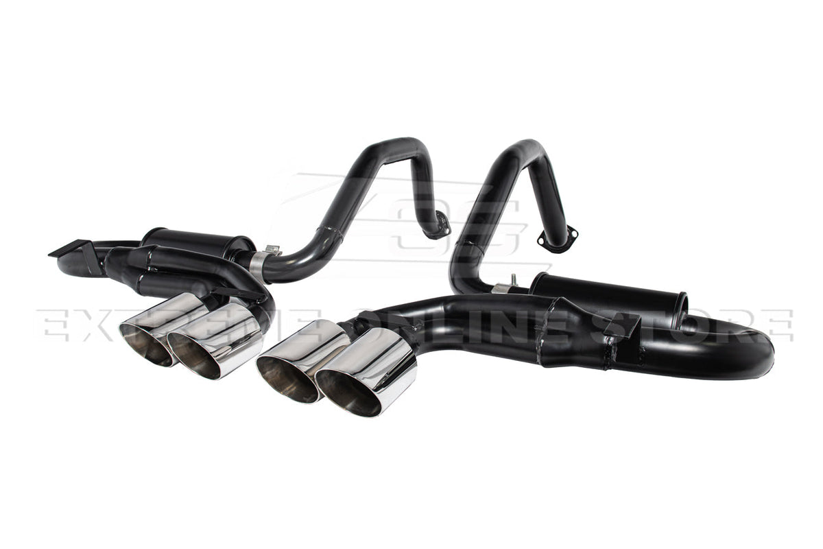 Corvette C5 Muffler Axle Back Quad Tips Exhaust image 16