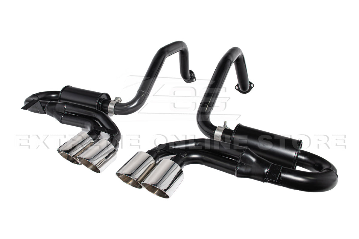 Corvette C5 Muffler Axle Back Quad Tips Exhaust image 11