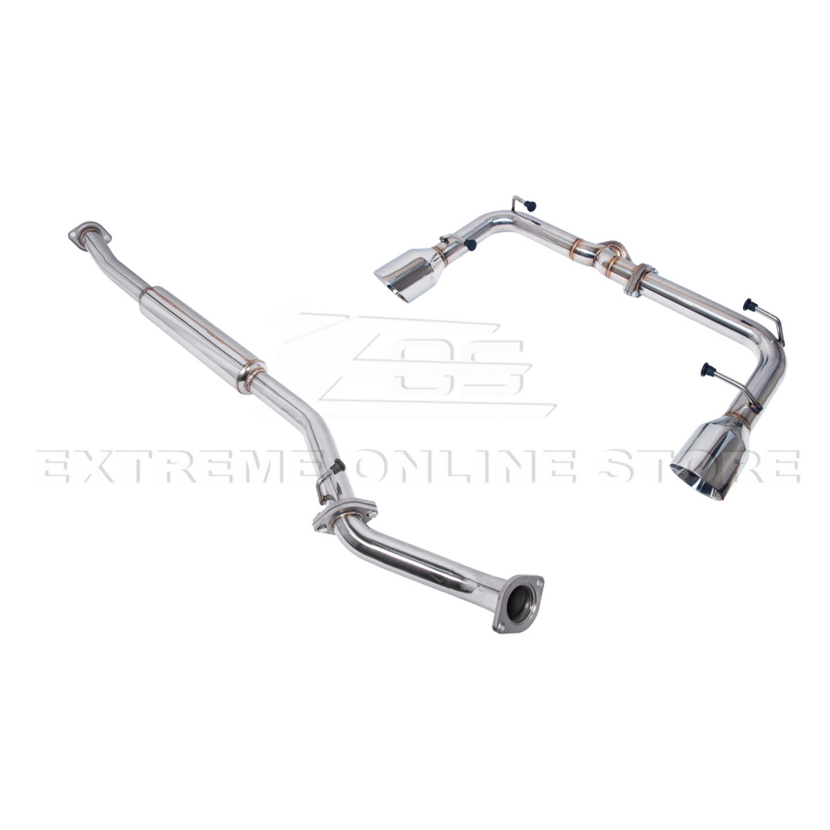 2022-Up Toyota GR86 Subaru BRZ Cat Back Dual Tips Exhaust Kit image 4