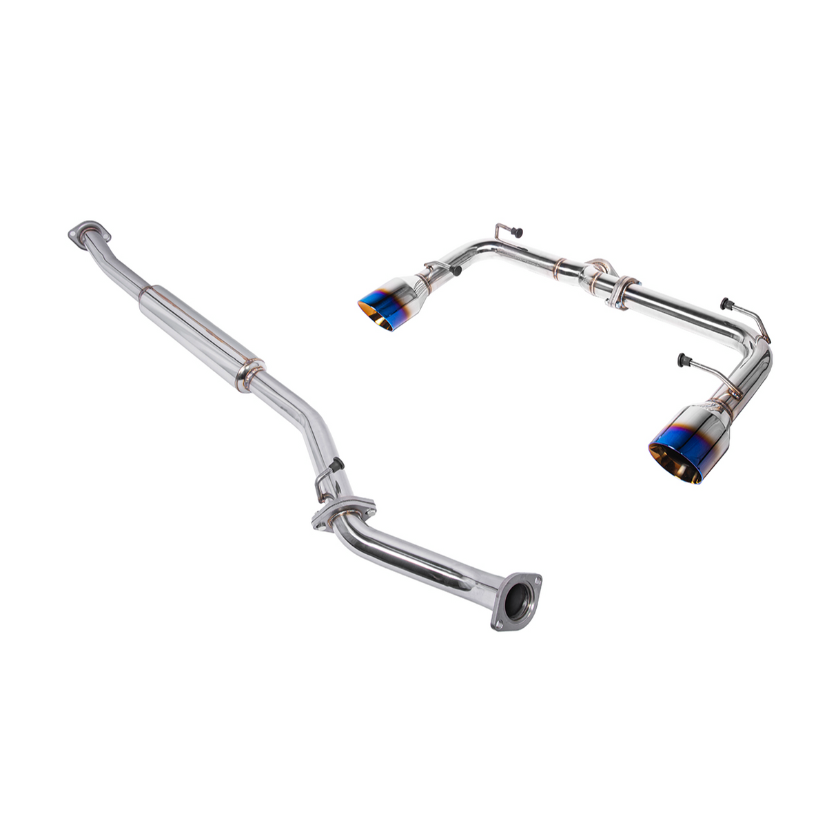 2022-Up Toyota GR86 Subaru BRZ Cat Back Dual Tips Exhaust Kit image 2