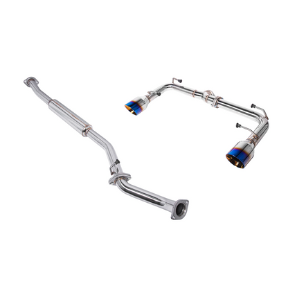 2022-Up Toyota GR86 Subaru BRZ Cat Back Dual Tips Exhaust Kit image 2
