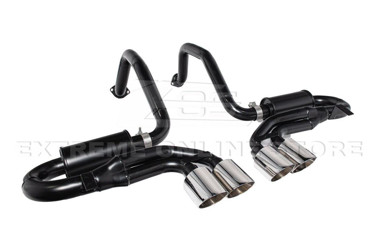Corvette C5 Muffler Axle Back Quad Tips Exhaust image 12