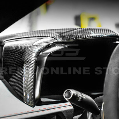 Corvette C8 DRY CARBON FIBER Upper Dash Instrument Panel Cover Kit image 10