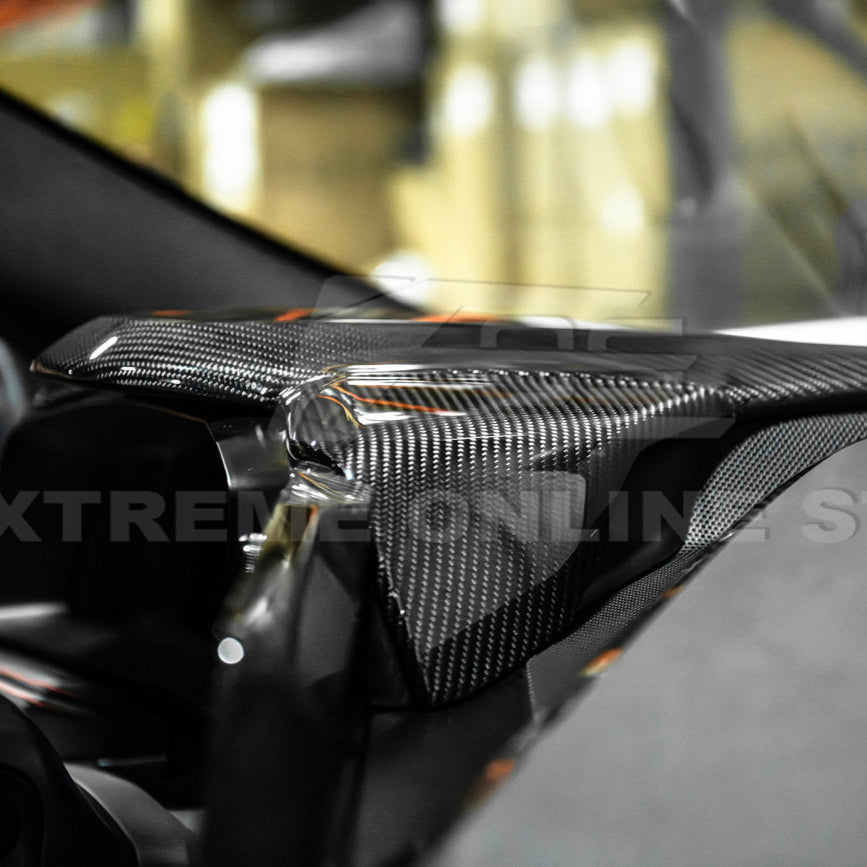 Corvette C8 DRY CARBON FIBER Upper Dash Instrument Panel Cover Kit image 11