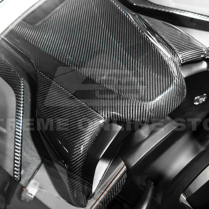 Corvette C8 DRY CARBON FIBER Upper Dash Instrument Panel Cover Kit image 12