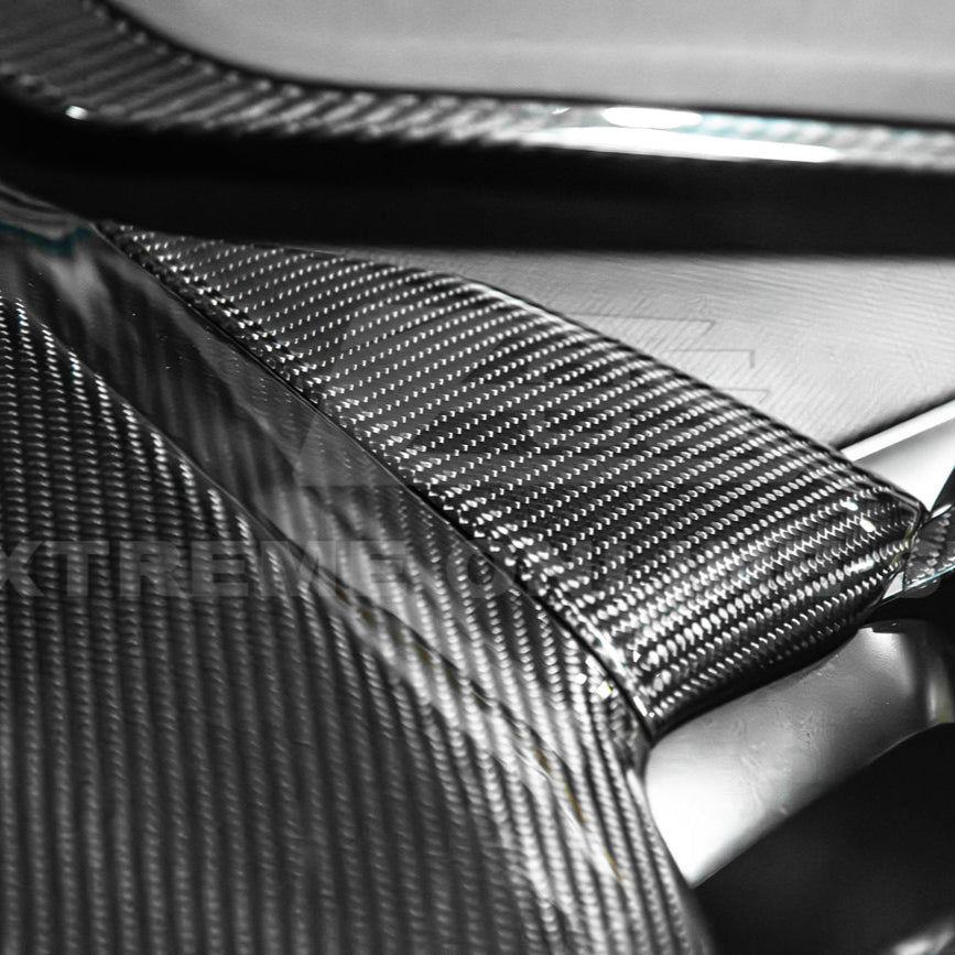 Corvette C8 DRY CARBON FIBER Upper Dash Instrument Panel Cover Kit image 14