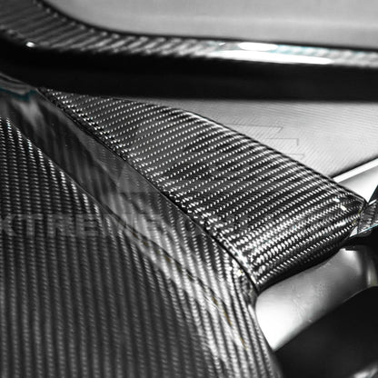 Corvette C8 DRY CARBON FIBER Upper Dash Instrument Panel Cover Kit image 14