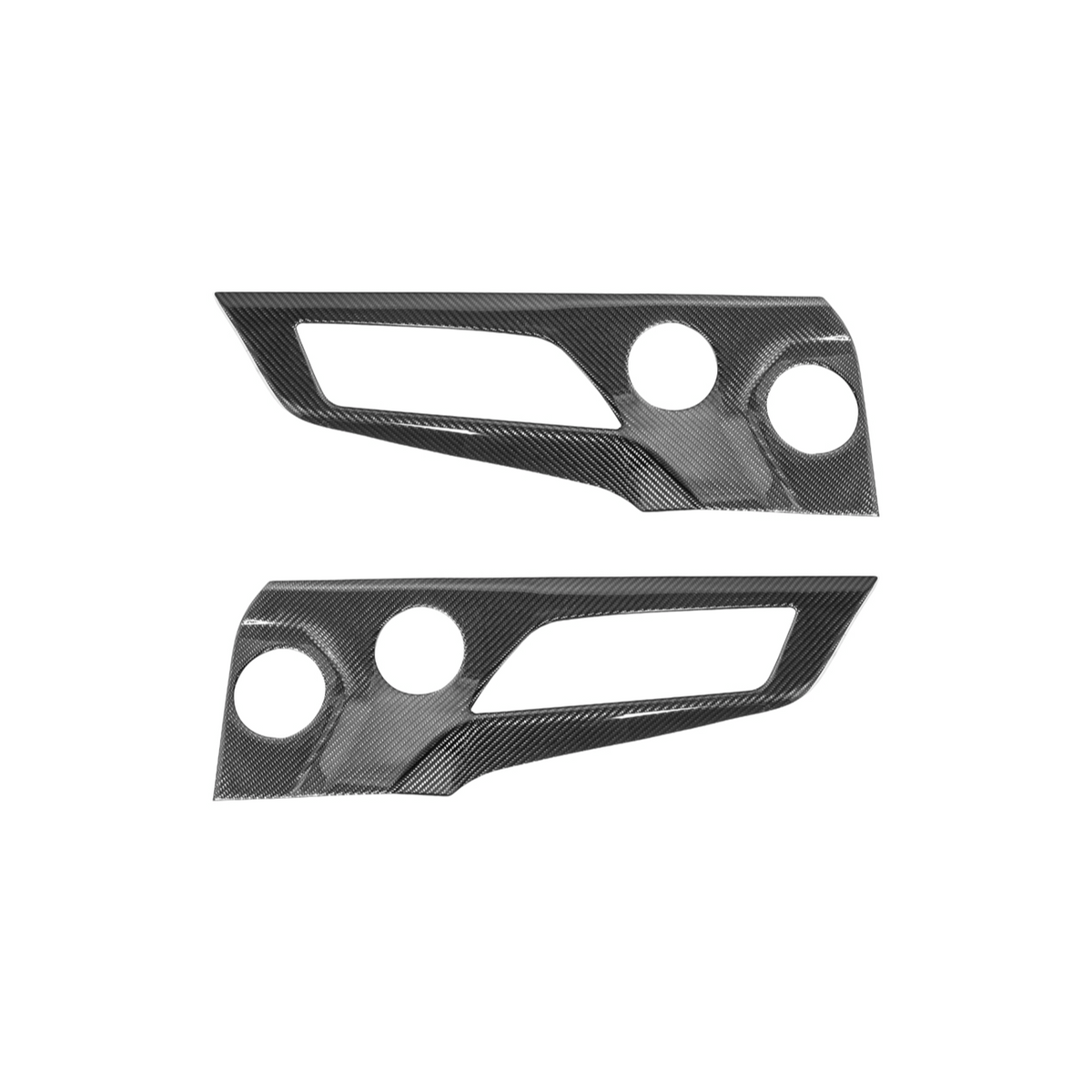 2024-Up Ford Mustang DRY CARBON FIBER Door Speaker Panel Trim Cover image 1