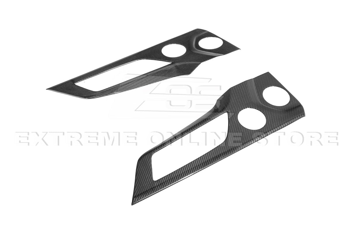 2024-Up Ford Mustang DRY CARBON FIBER Door Speaker Panel Trim Cover image 11