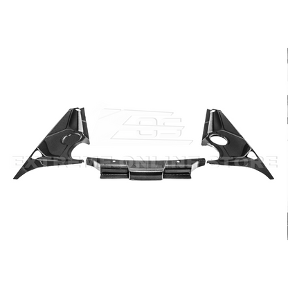 Corvette C8 DRY CARBON FIBER Coupe Engine Bay Panel Cover (3-Pieces Version) image 13