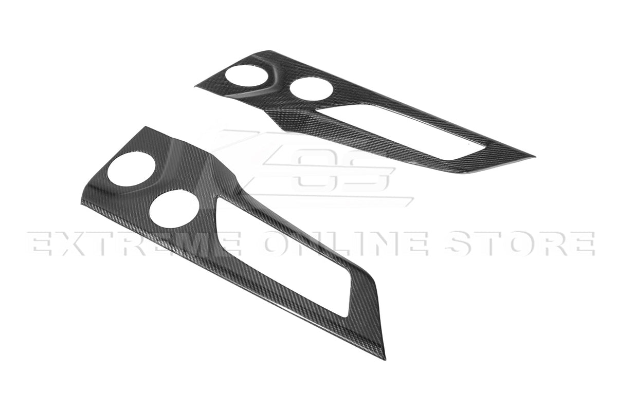 2024-Up Ford Mustang DRY CARBON FIBER Door Speaker Panel Trim Cover image 12