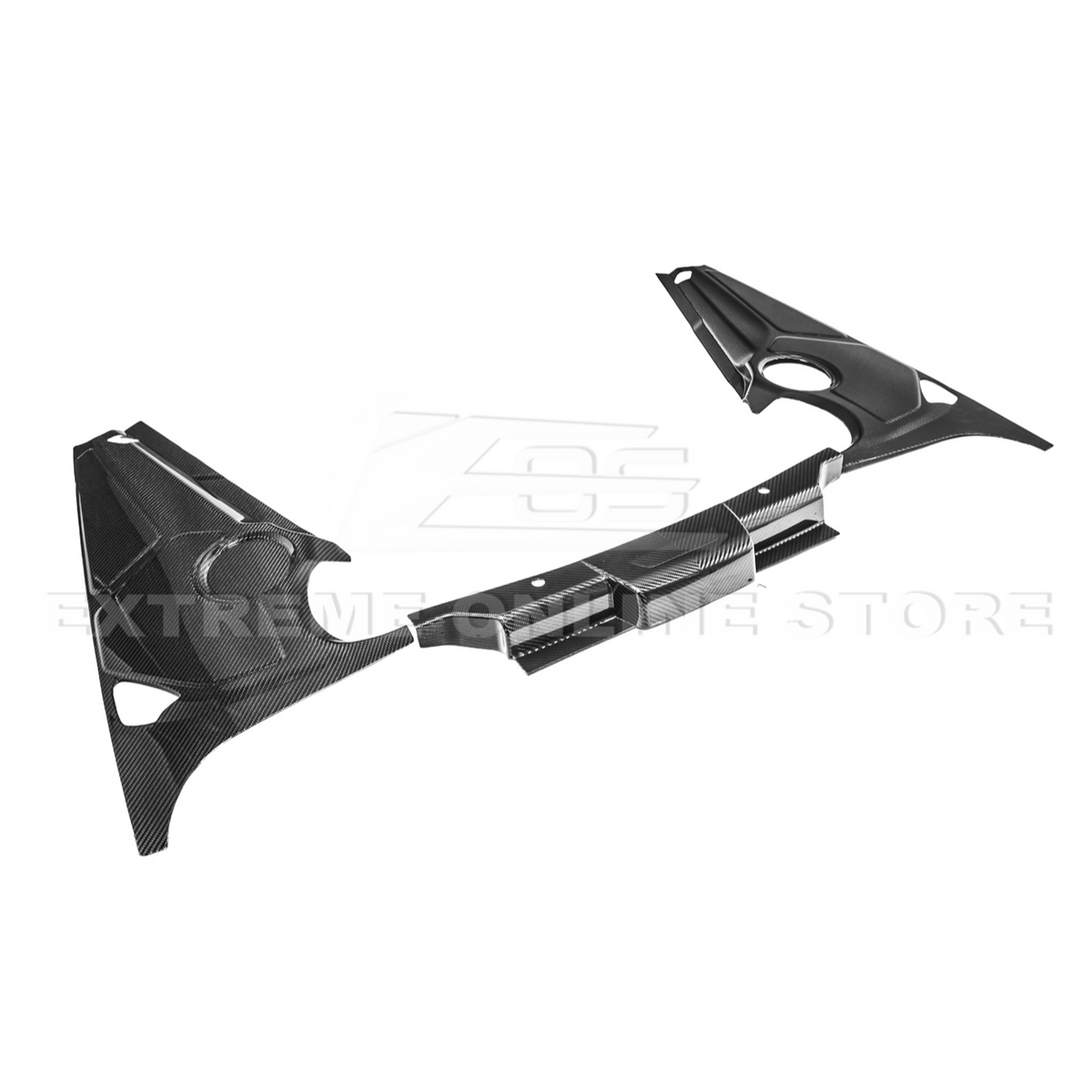 Corvette C8 DRY CARBON FIBER Coupe Engine Bay Panel Cover (3-Pieces Version) image 12