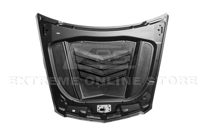 2009-15 Cadillac CTS-V Carbon Fiber Middle Vented Front Bumper Hood image 19