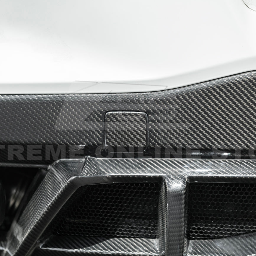 2020-Up Corvette C8 DRY CARBON FIBER Rear Bumper Diffuser Quad Exit image 20
