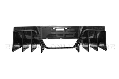 Corvette C7 Track Package Rear Bumper Finned Diffuser image 10