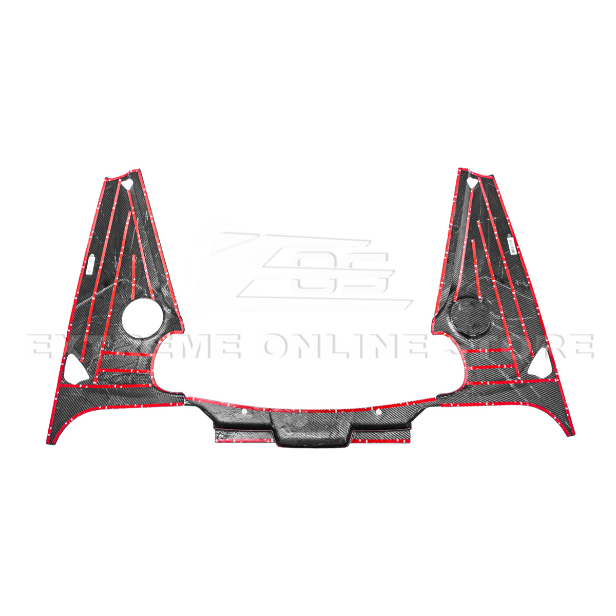 Corvette C8 DRY CARBON FIBER Coupe Engine Bay Panel Cover (3-Pieces Version) image 21