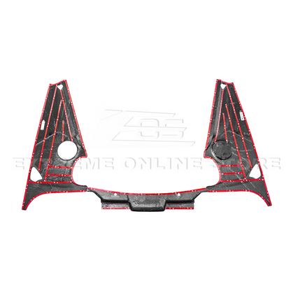 Corvette C8 DRY CARBON FIBER Coupe Engine Bay Panel Cover (3-Pieces Version) image 21