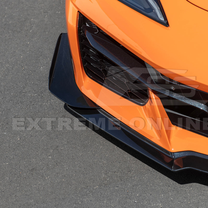 Chevrolet Corvette C8 Z06 / E-Ray DRY CARBON FIBER Front Side Canards image 15