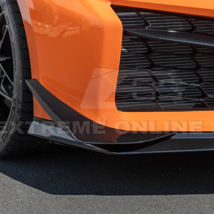 Chevrolet Corvette C8 Z06 / E-Ray DRY CARBON FIBER Front Side Canards image 14