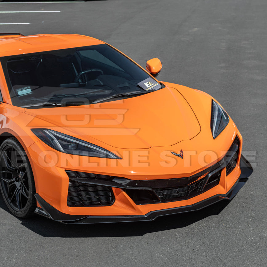 Chevrolet Corvette C8 Z06 / E-Ray DRY CARBON FIBER Front Side Canards image 9