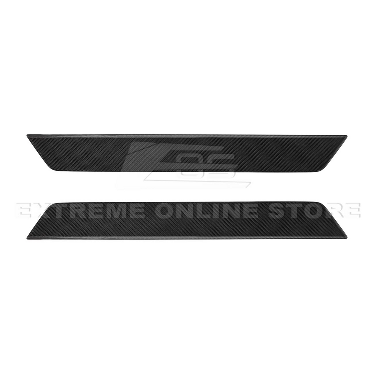 Corvette C8 DRY CARBON FIBER Side Door Sill Plate Strip Covers image 11