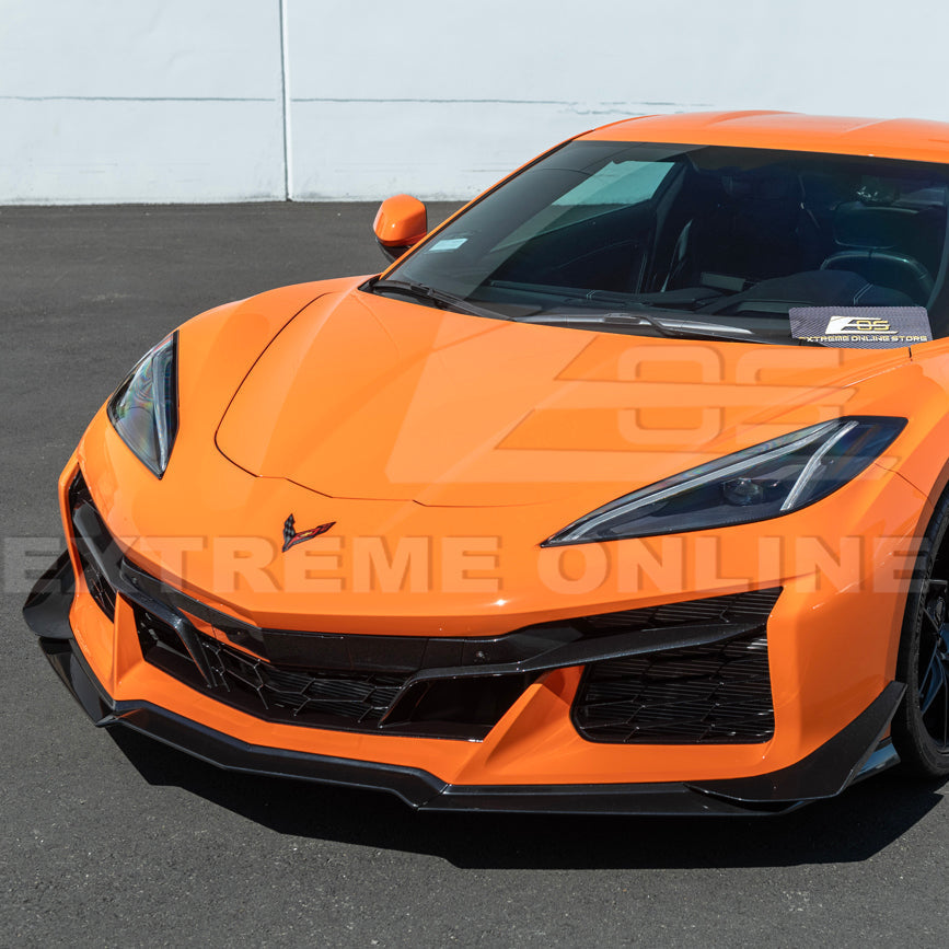 Chevrolet Corvette C8 Z06 / E-Ray DRY CARBON FIBER Front Side Canards image 5