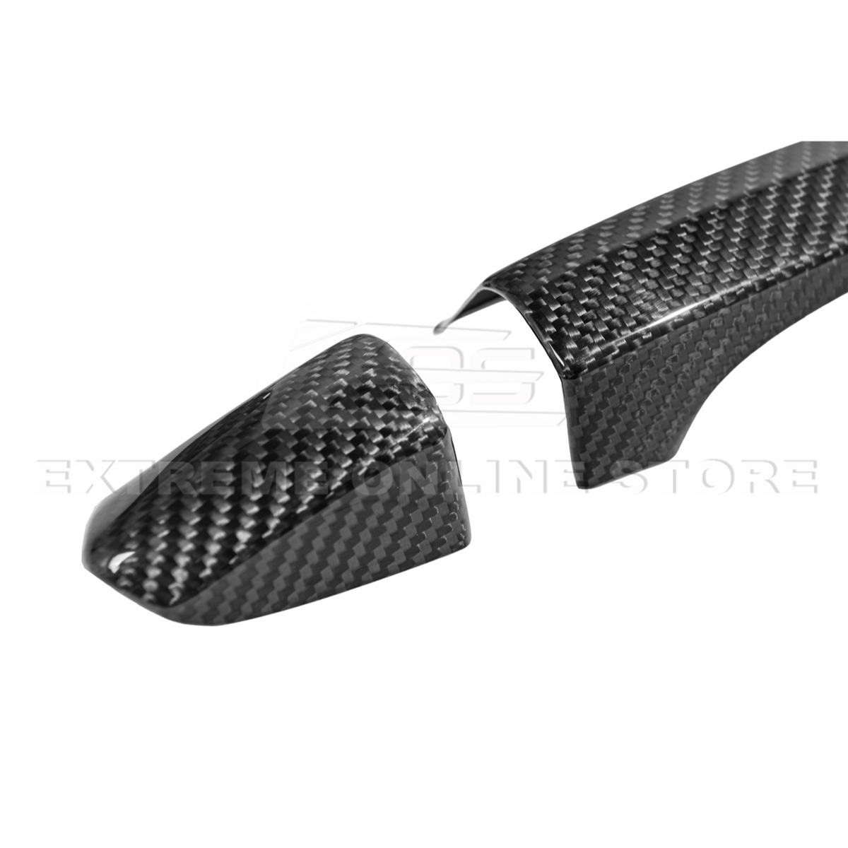 2015-23 Ford Mustang DRY CARBON FIBER Outer Door Handle Cover Set image 14