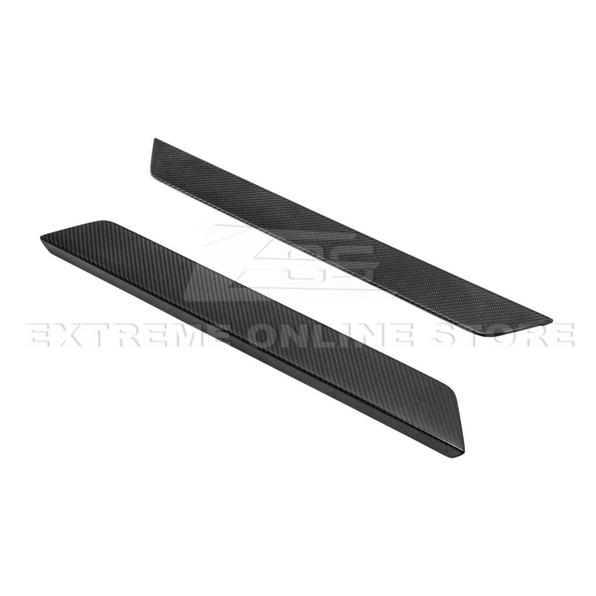 Corvette C8 DRY CARBON FIBER Side Door Sill Plate Strip Covers image 12