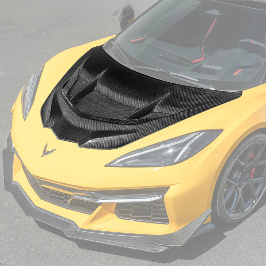 Corvette C8 ZR1 Front Bumper Vented Extractor Hood image 3