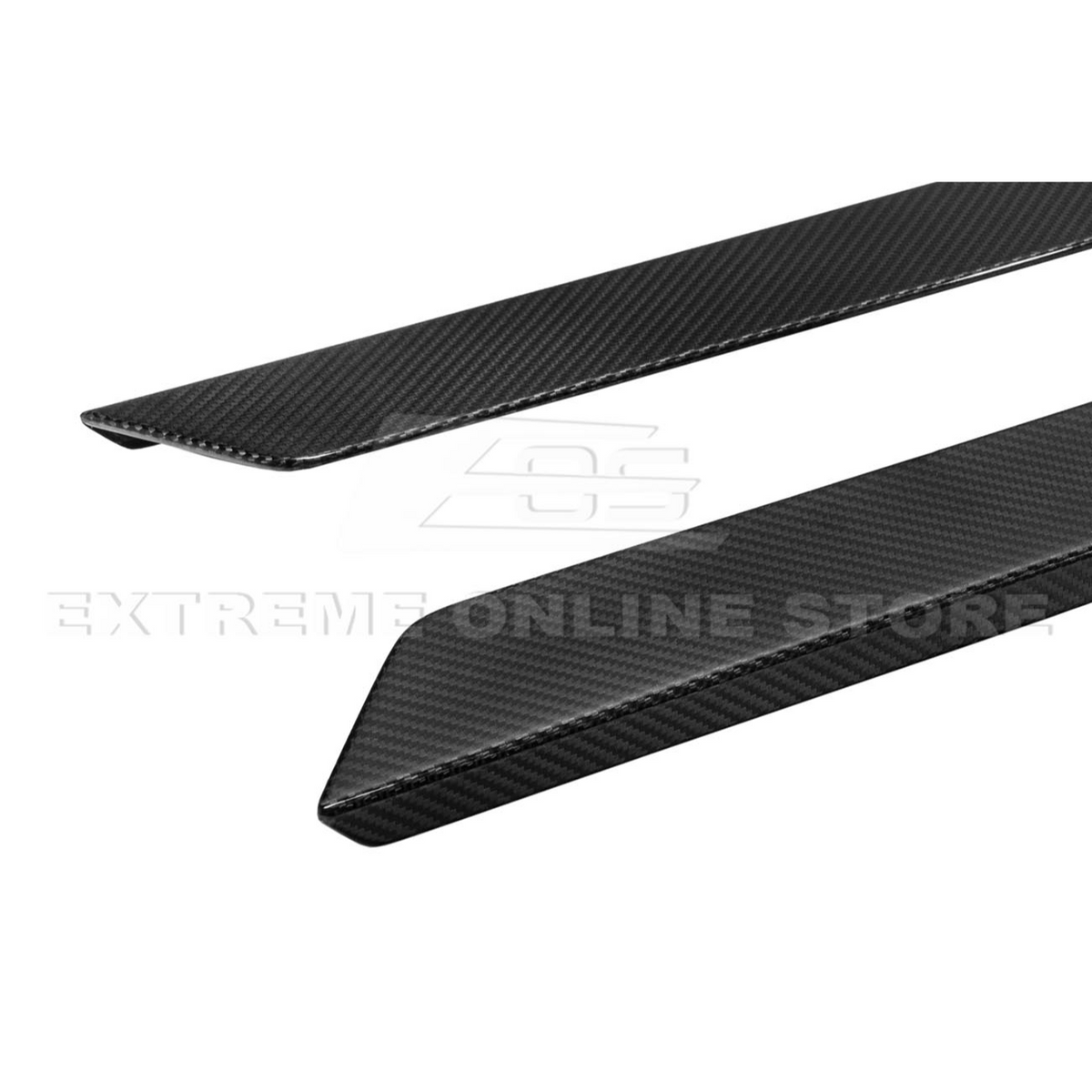 Corvette C8 DRY CARBON FIBER Side Door Sill Plate Strip Covers image 14