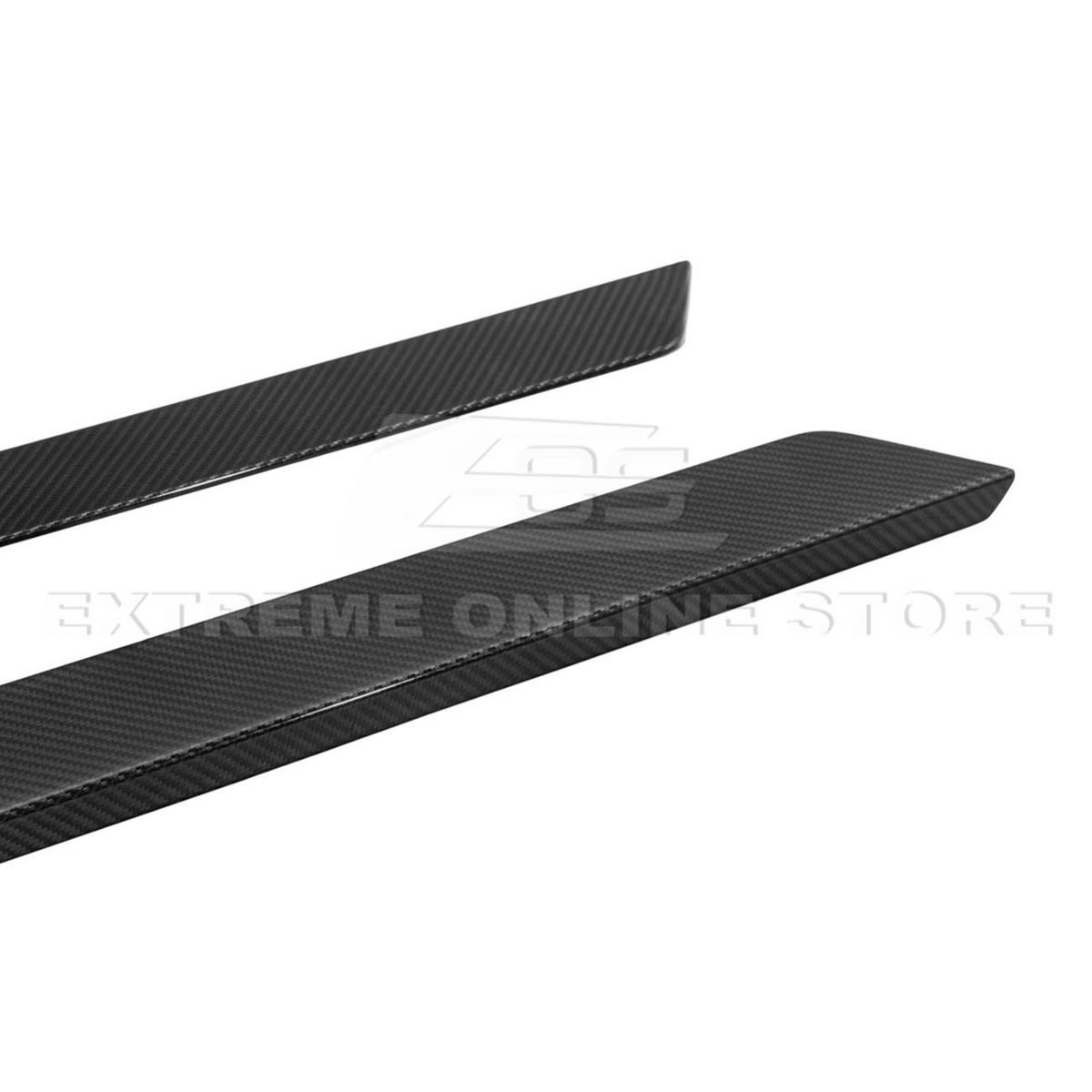 Corvette C8 DRY CARBON FIBER Side Door Sill Plate Strip Covers image 15