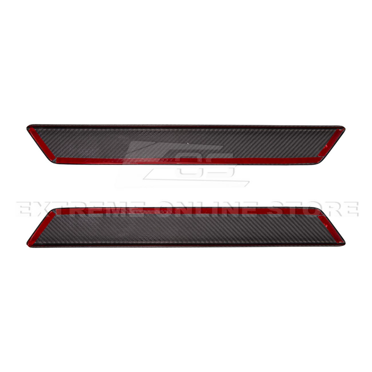 Corvette C8 DRY CARBON FIBER Side Door Sill Plate Strip Covers image 16