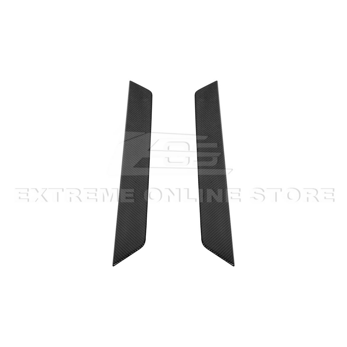 Corvette C8 DRY CARBON FIBER Side Door Sill Plate Strip Covers image 13