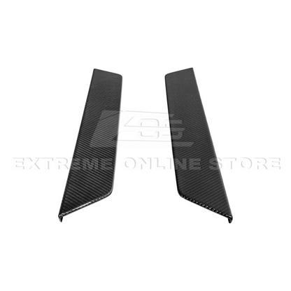 Corvette C8 DRY CARBON FIBER Side Door Sill Plate Strip Covers image 10