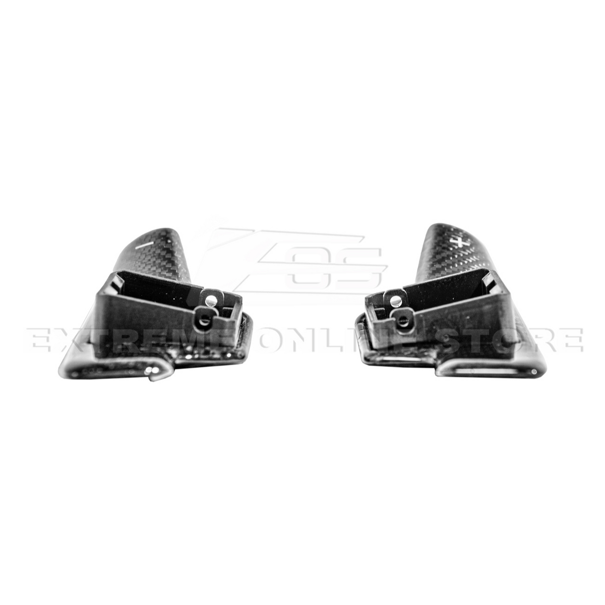 2020-Up Corvette C8 DRY CARBON FIBER Steering Wheel Paddle Shifters Replacement image 15