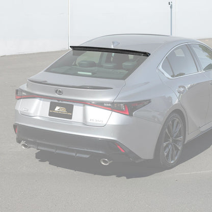 2021-Up Lexus IS Add On Rear Roof Top Window Spoiler image 3