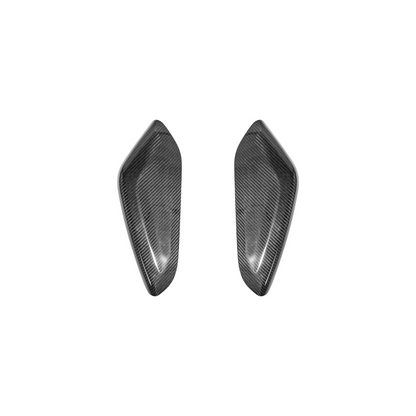 2019-24 Camaro Dry Carbon Fiber Front Side Knee Pad Panel Cover Pair image 1