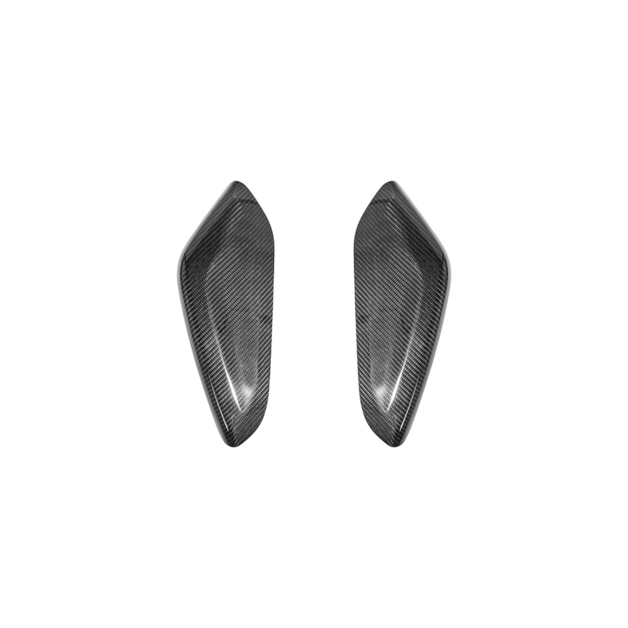 2019-24 Camaro Dry Carbon Fiber Front Side Knee Pad Panel Cover Pair image 1