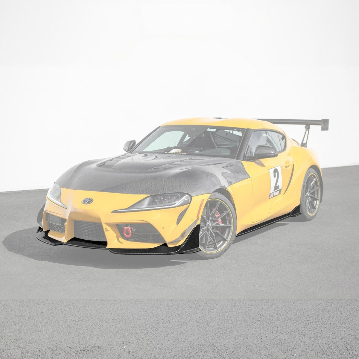 20-Up Toyota Supra A91 CF Front Lip Side Skirts image 3