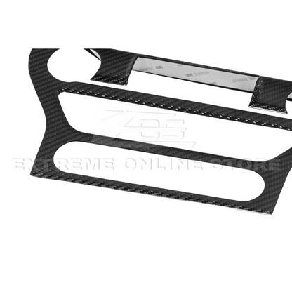 2015-23 Ford Mustang DRY CARBON FIBER Center Console Control Panel Cover image 20