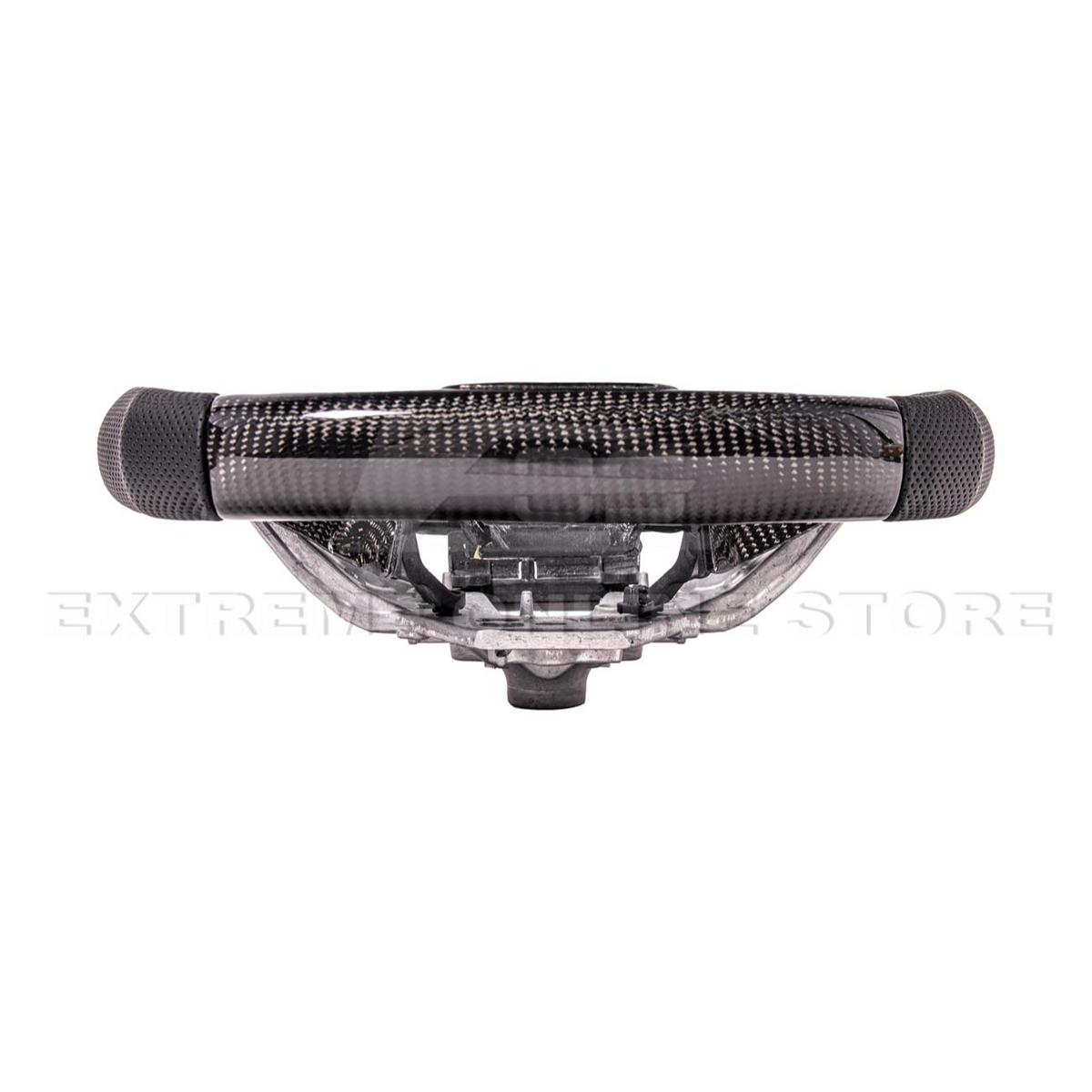 2024-Up Ford Mustang CARBON FIBER Perforated Leather Red Stripe Steering Wheel image 16