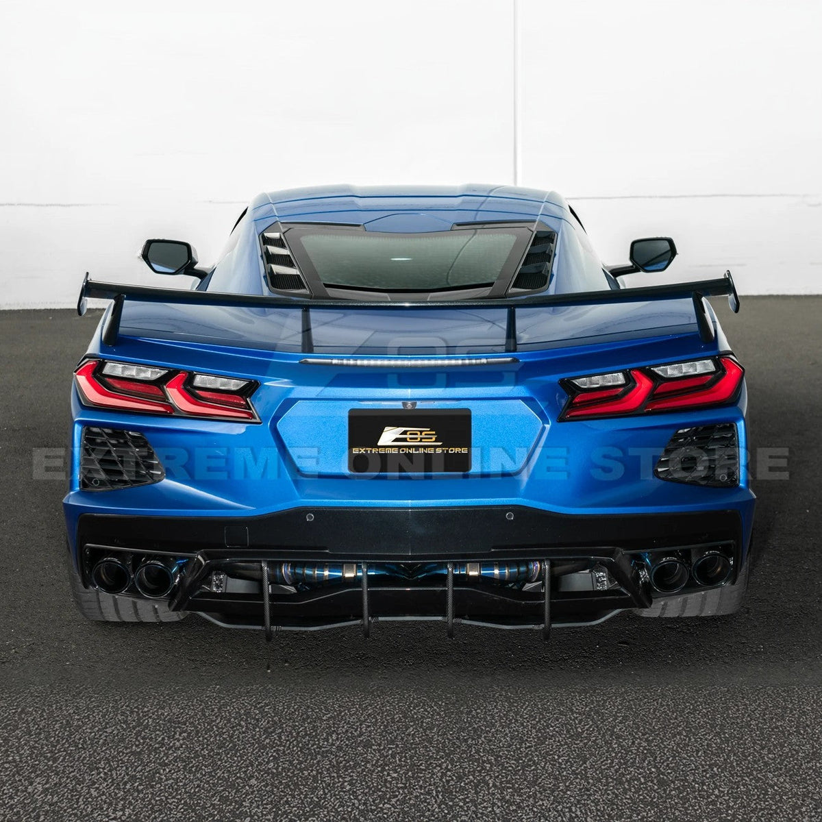 Corvette C8 Stingray DRY CARBON FIBEr Add-On Rear Diffuser Fin image 39