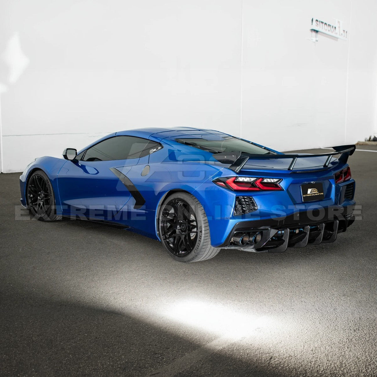 Corvette C8 Stingray DRY CARBON FIBEr Add-On Rear Diffuser Fin image 37