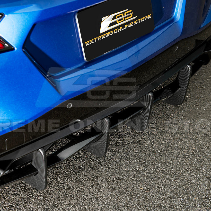 Corvette C8 Stingray DRY CARBON FIBEr Add-On Rear Diffuser Fin image 44
