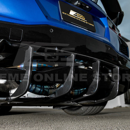 Corvette C8 Stingray DRY CARBON FIBEr Add-On Rear Diffuser Fin image 45