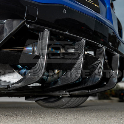 Corvette C8 Stingray DRY CARBON FIBEr Add-On Rear Diffuser Fin image 47