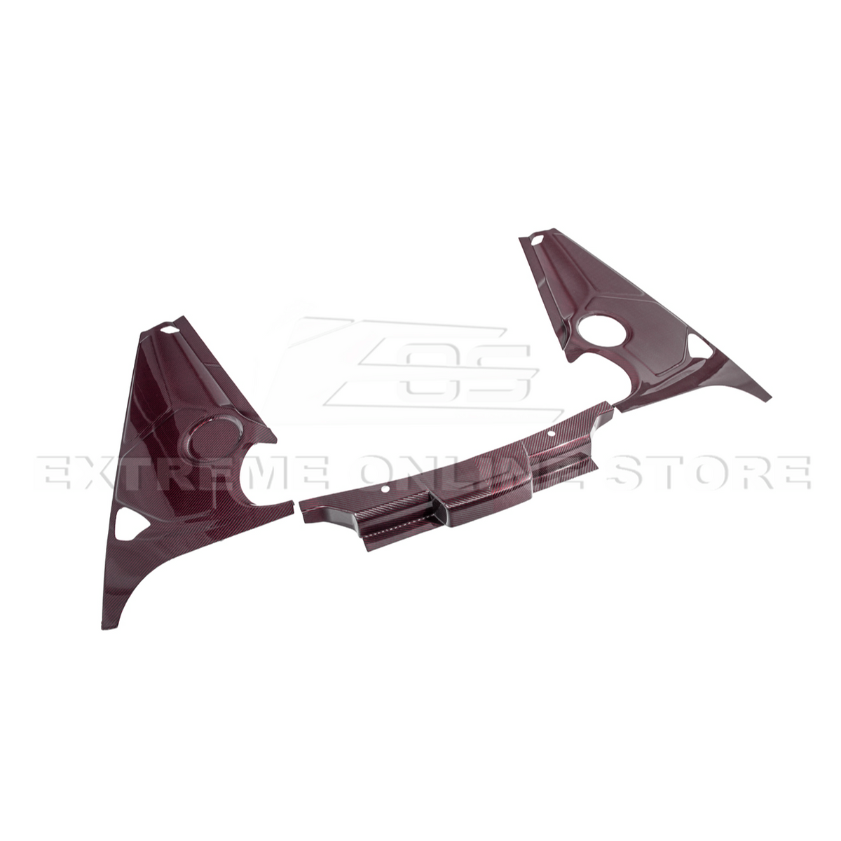 Corvette C8 DRY CARBON FIBER Coupe Engine Bay Panel Cover (3-Pieces Version) image 34